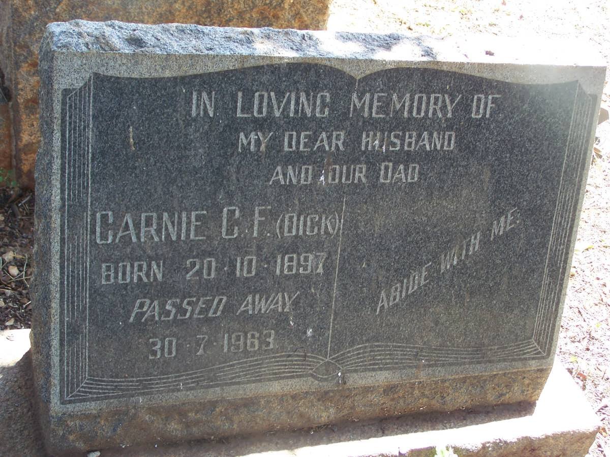 CARNIE C.F. 1897-1963