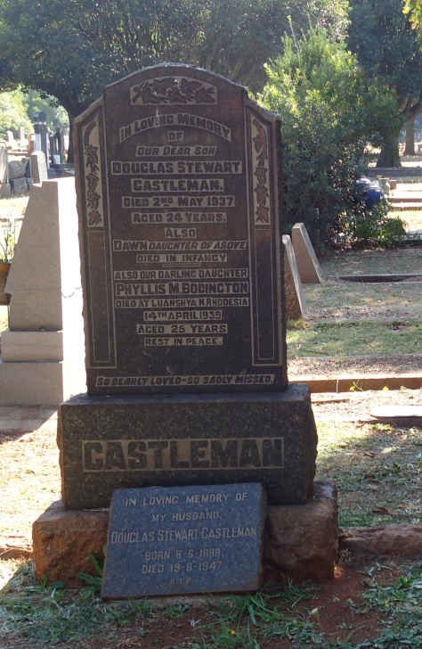 CASTLEMAN Douglas Stewart -1937 :: CASTLEMAN Dawn :: BODDINGTON Phyllis M. -1935 :: CASTLEMAN Douglas Stewart -1947