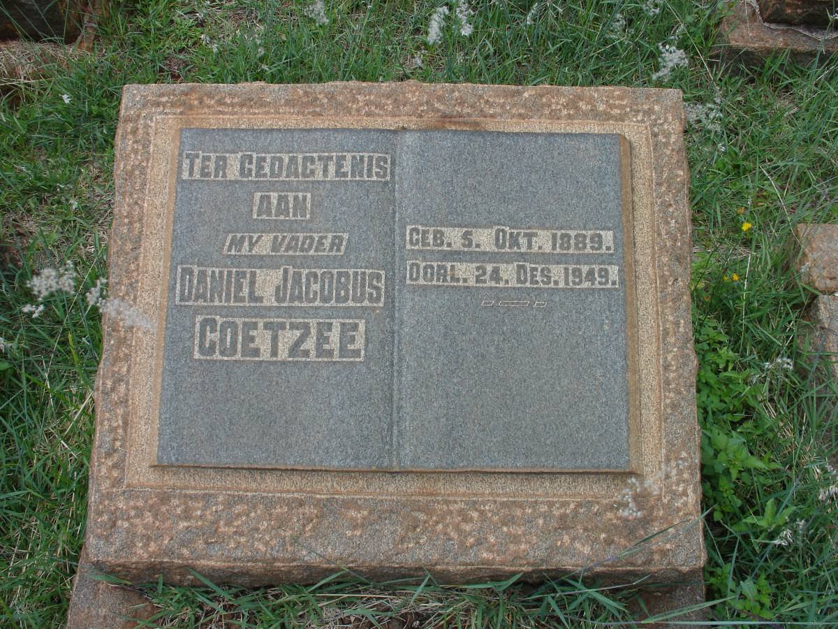COETZEE Daniel Jacobus 1889-1949