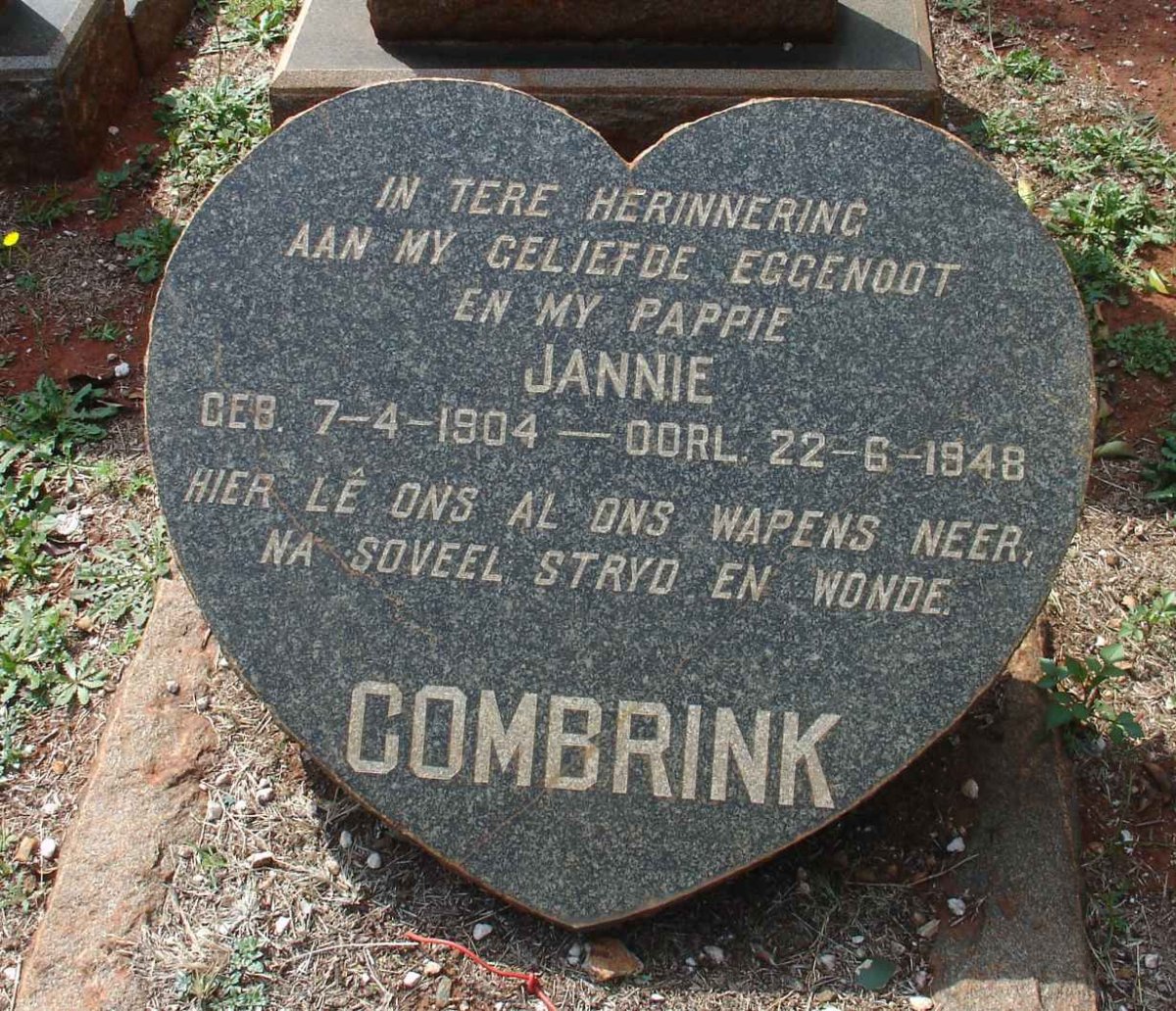 COMBRINK Jannie 1904-1948