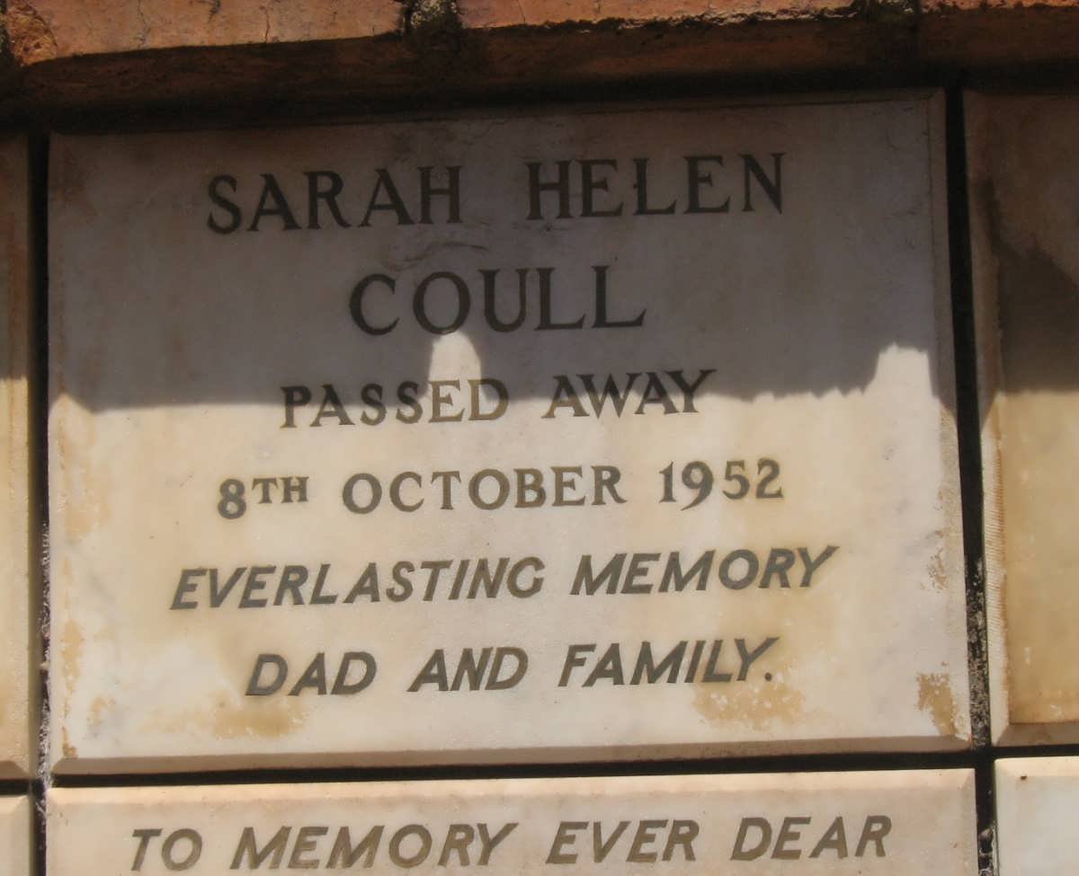 COULL Sarah Helen -1952