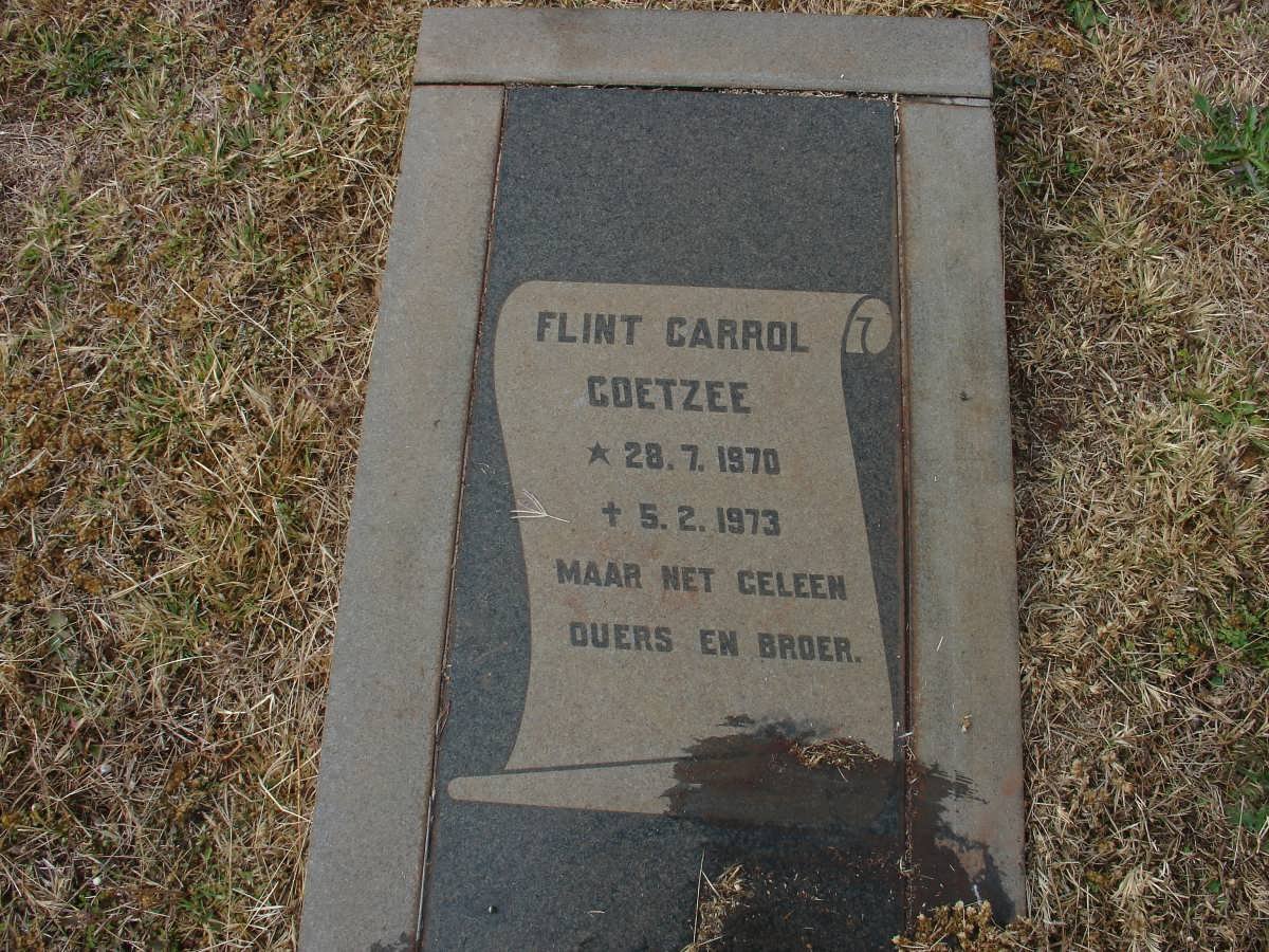 COETZEE Flint Carrol 1970-1973