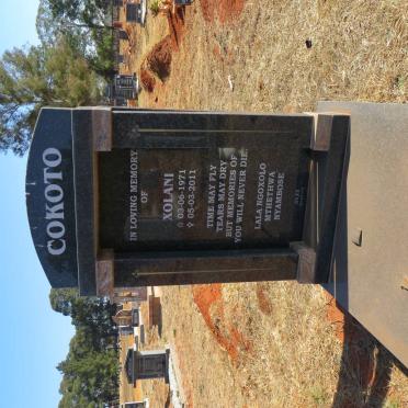 COKOTO Xolani 1971-2011