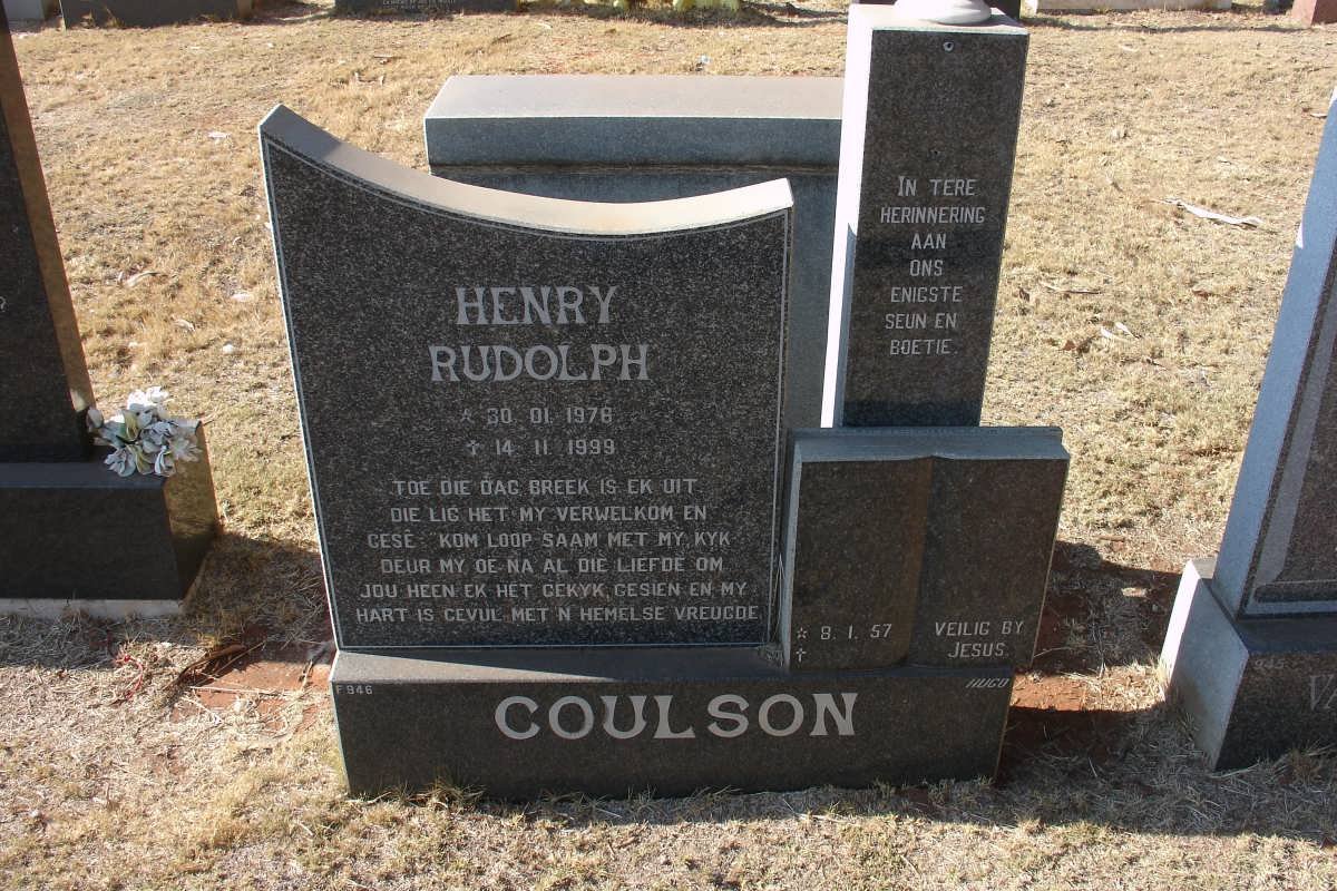 COULSON Henry Rudolph 1976-1999
