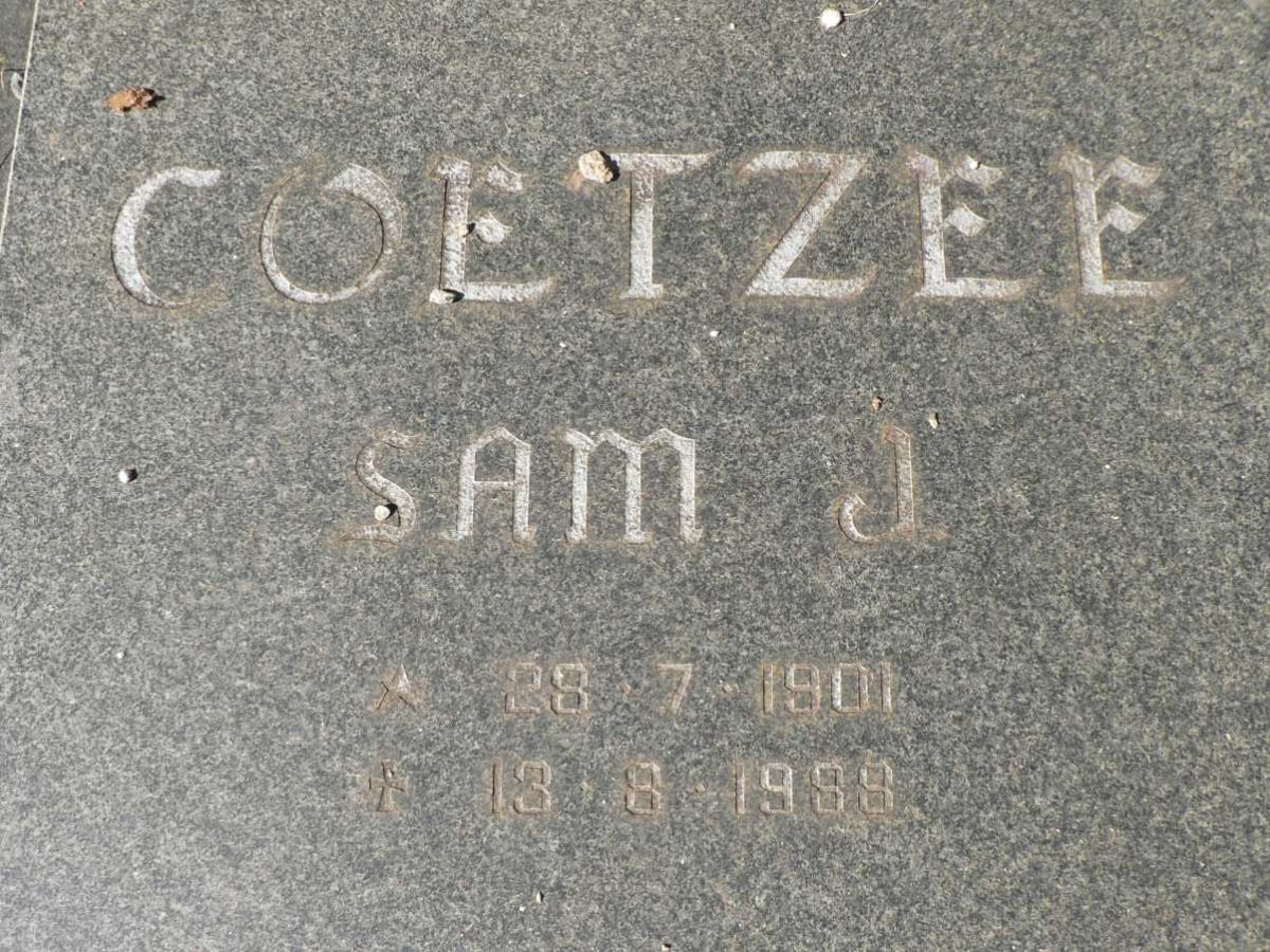 COETZEE Sam J. 1901-1988