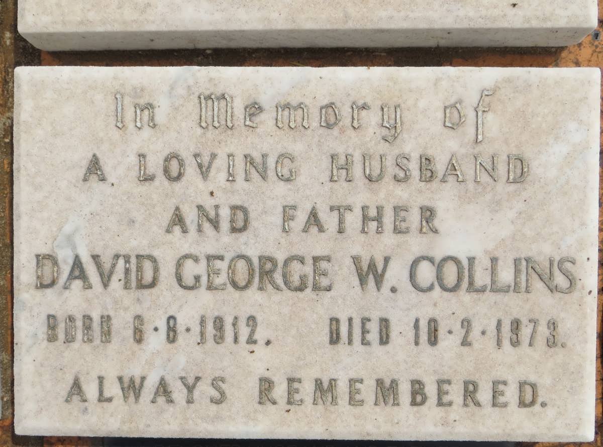 COLLINS David George W. 1912-1973