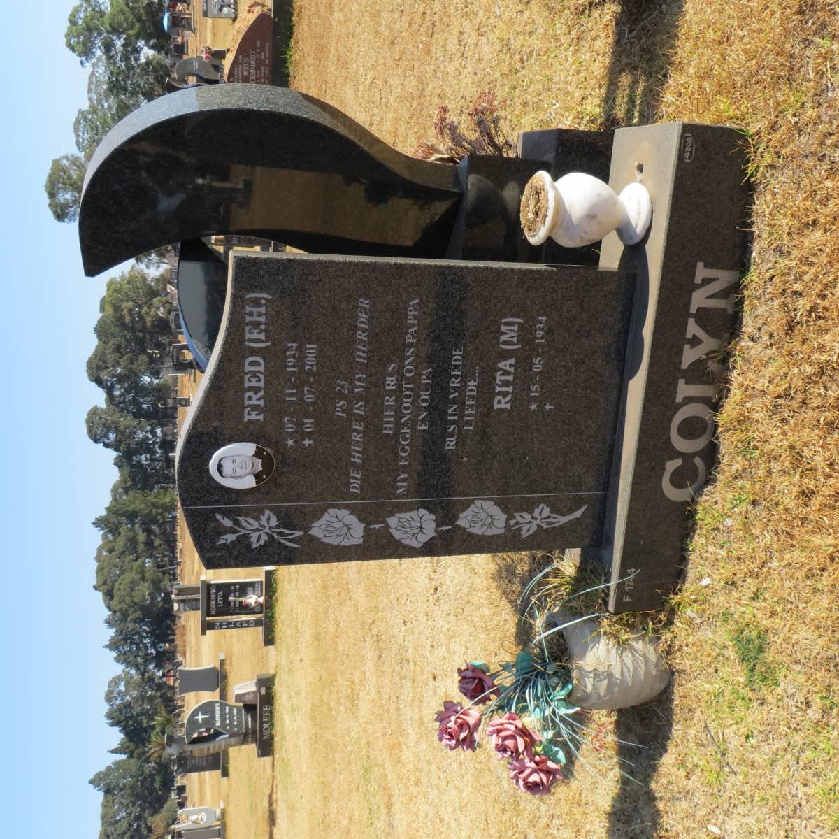 COLYN F.H. 1934-2001 &amp; M. 1934-
