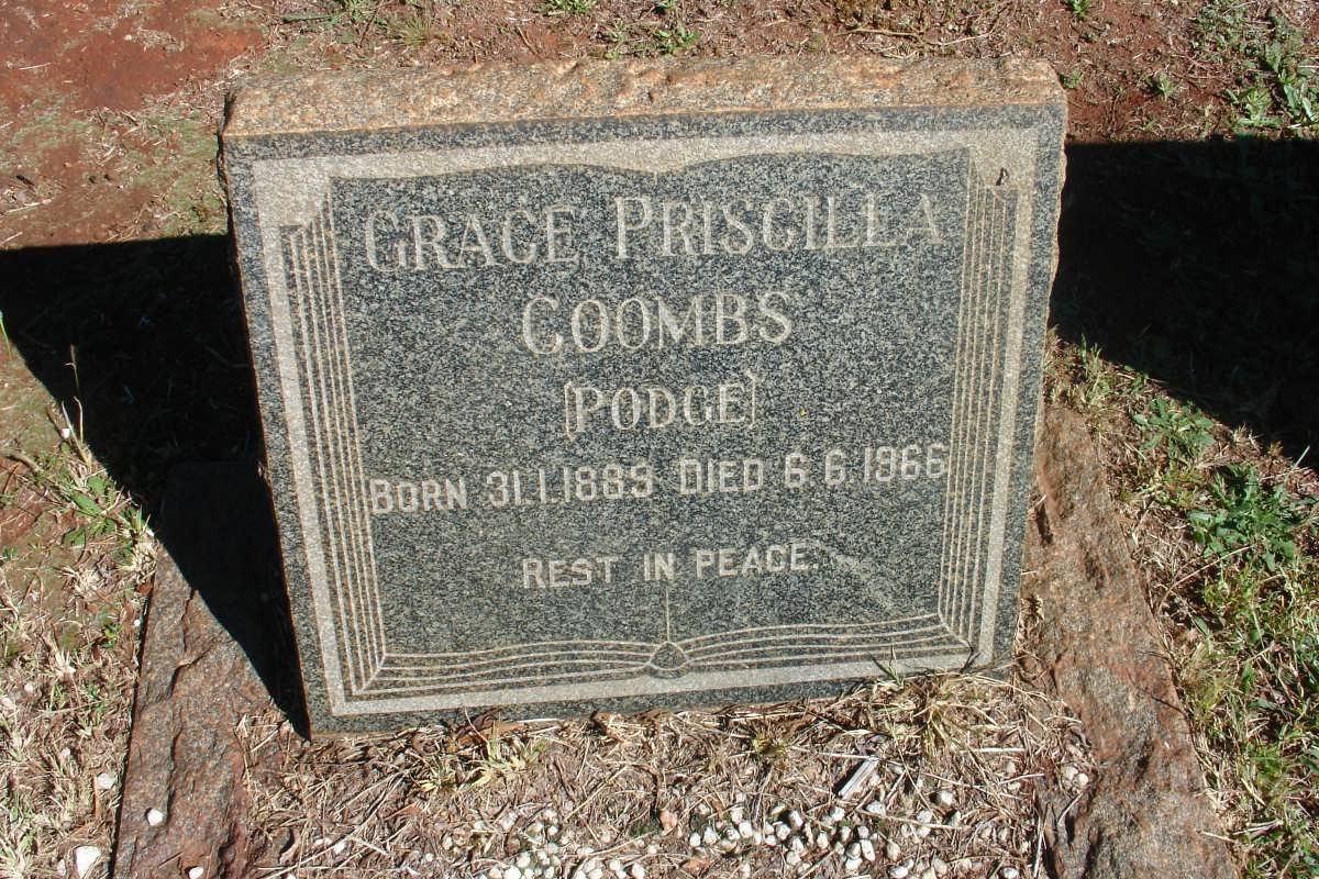 COOMBS Grace Priscilla nee PODGE 1889-1966