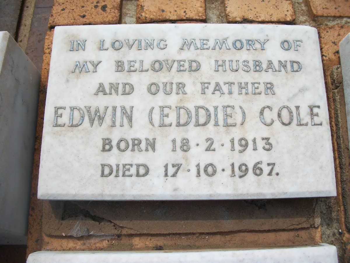 COLE Edwin 1913-1967