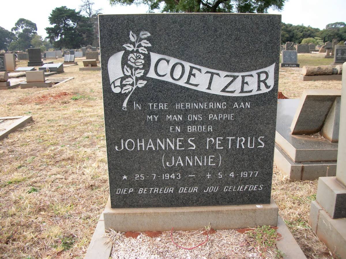 COETZER Johannes Petrus 1943-1977