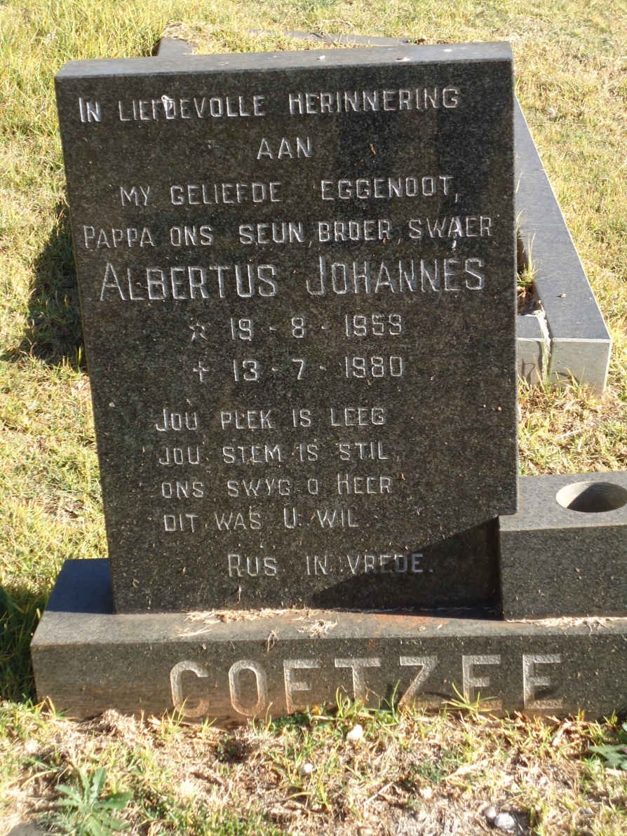 COETZEE Albertus Johannes 1959-1980
