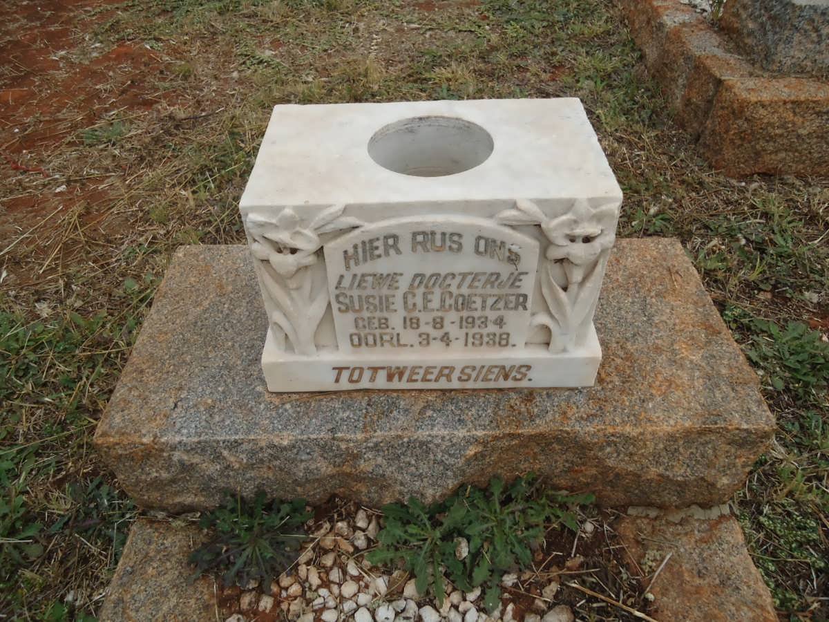 COETZER Susie C.E. 1934-1938