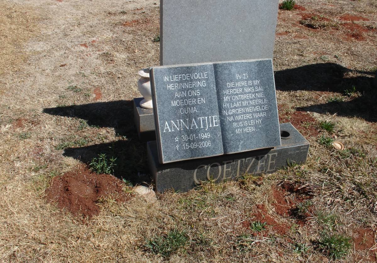 COETZEE Annatjie 1949-2006