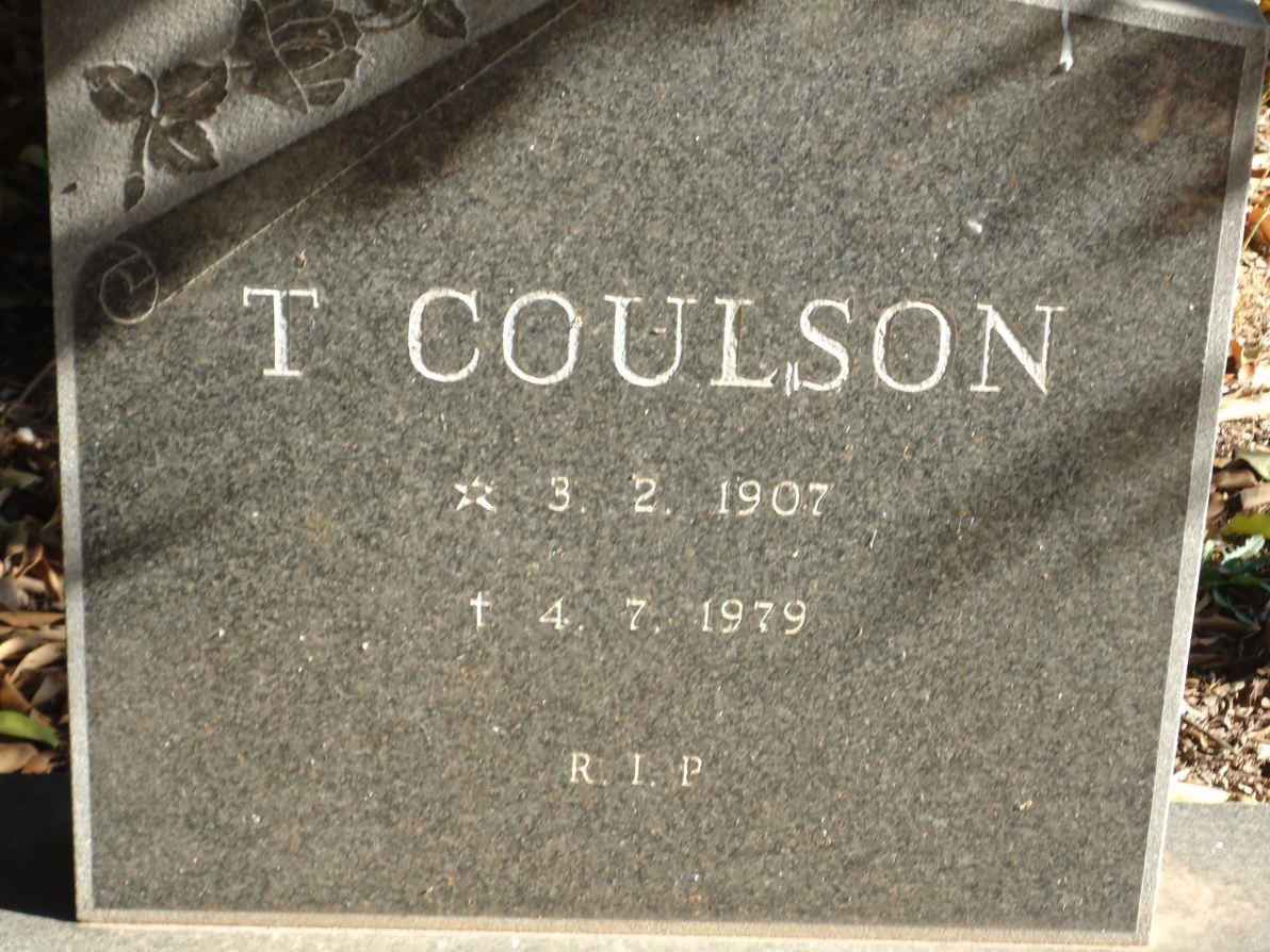 COULSON T. 1907-1979