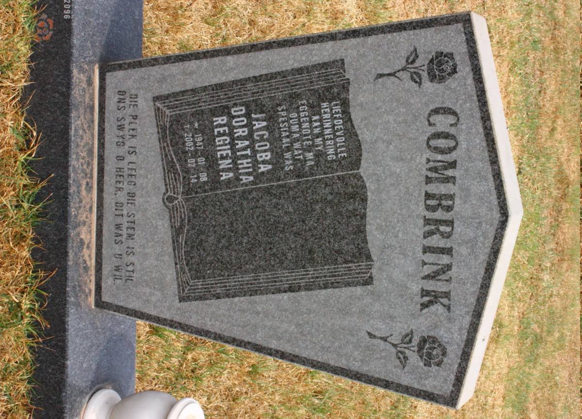 COMBRINK Jacoba Dorathea Regiena 1947-2002