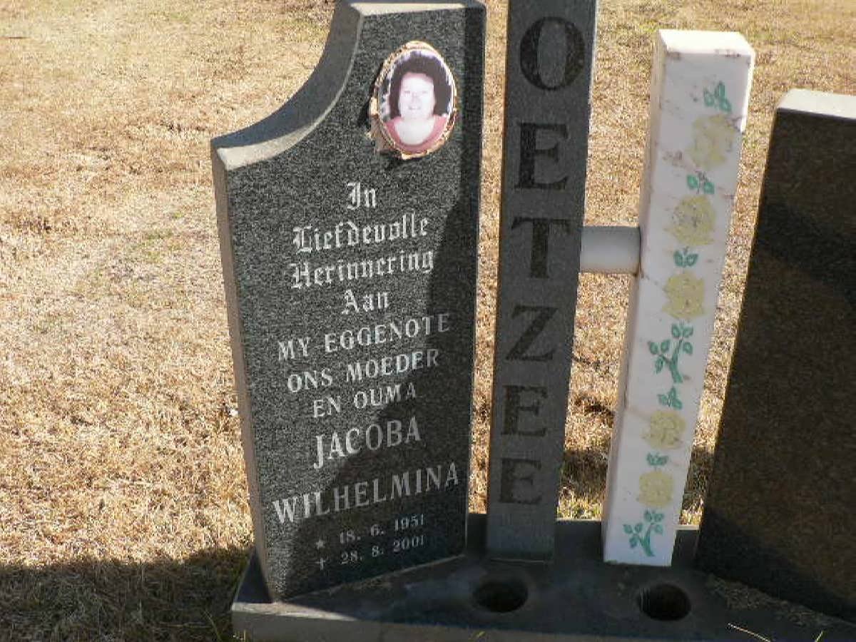 COETZEE Jacoba Wilhelmina 1951-2001