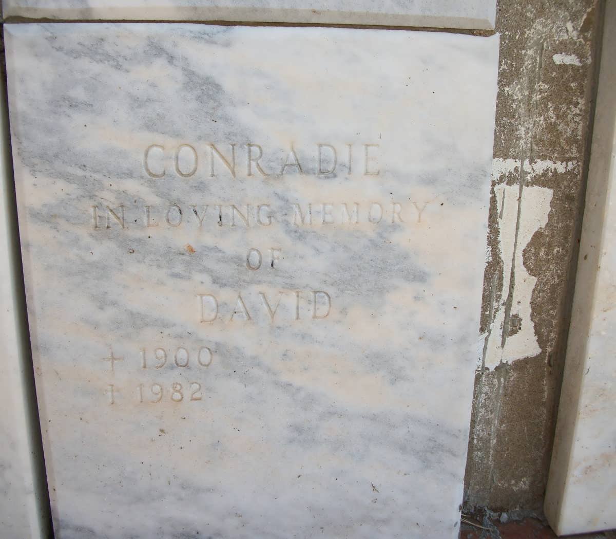 CONRADIE David 1900-1982