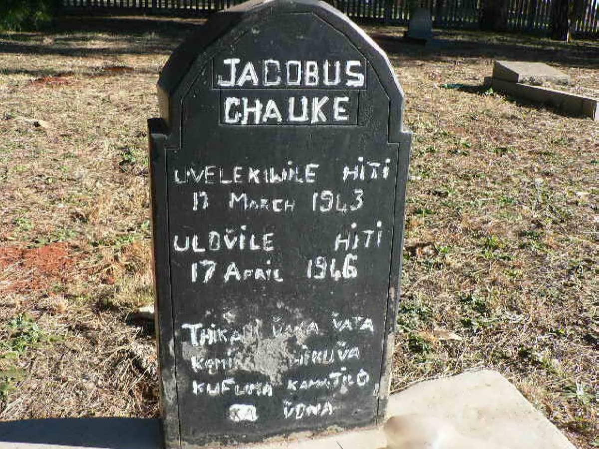 CHAUKE Jacobus 1943-1946