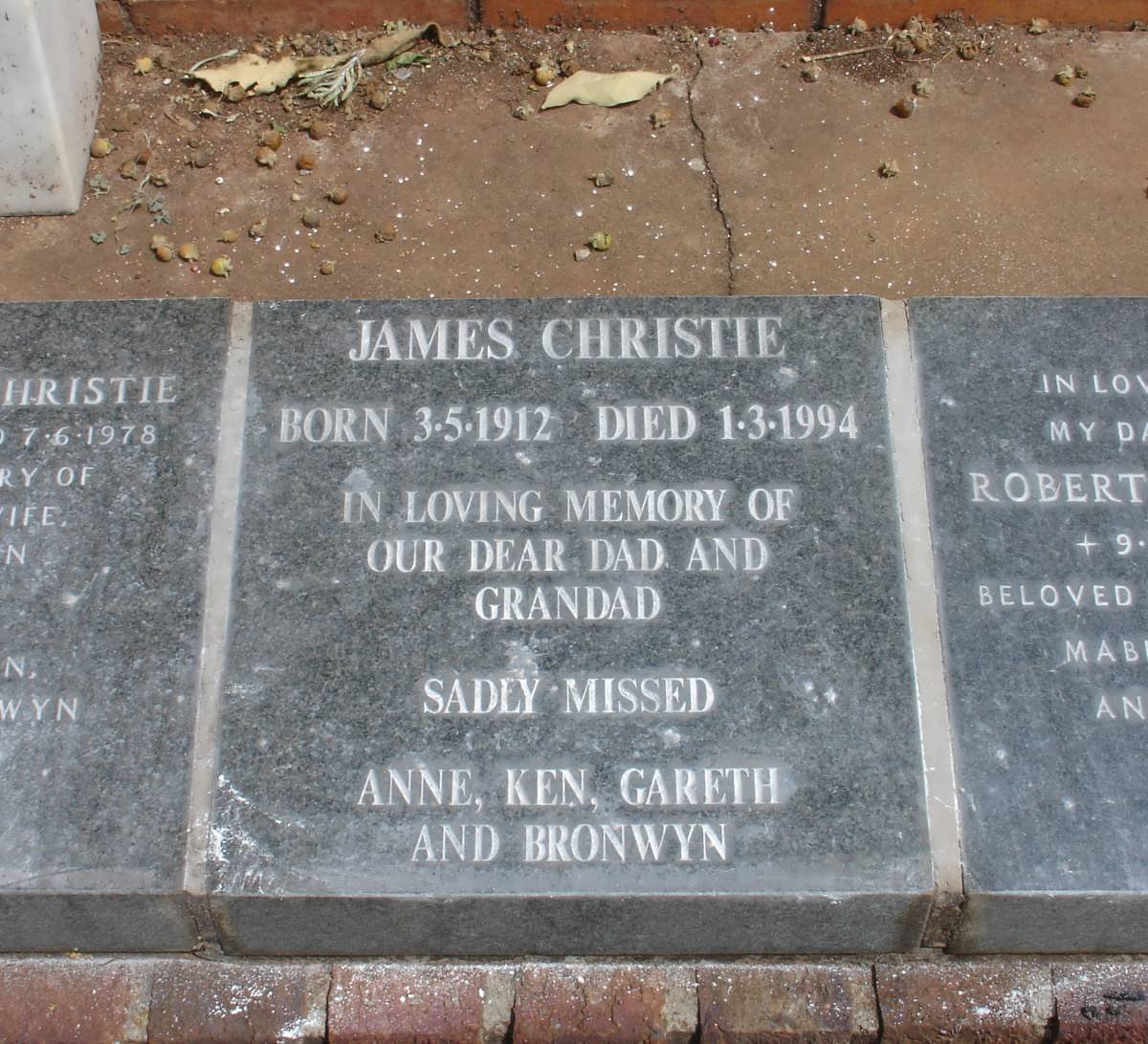 CHRISTIE James 1912-1994