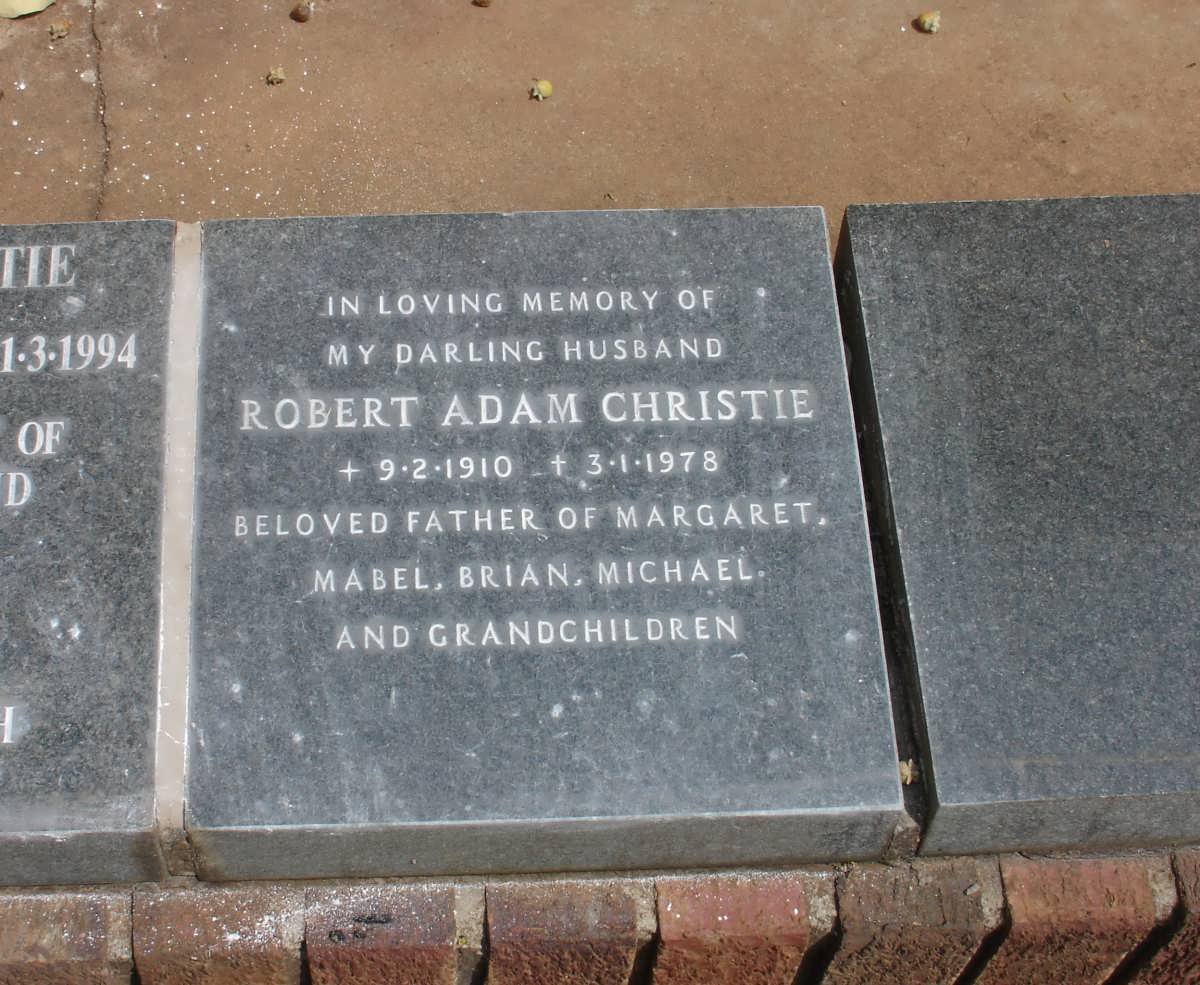 CHRISTIE Robert Adam 1910-1978