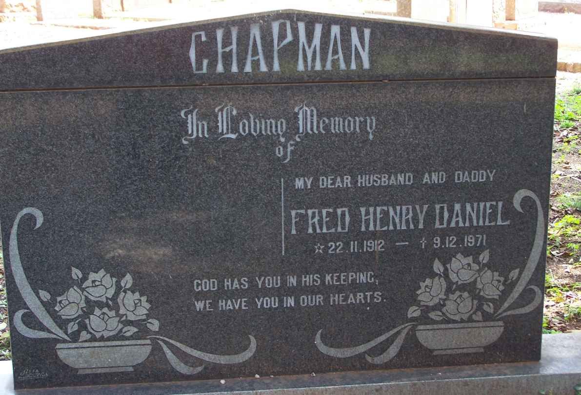 CHAPMAN Fred Henry Daniel 1912-1971