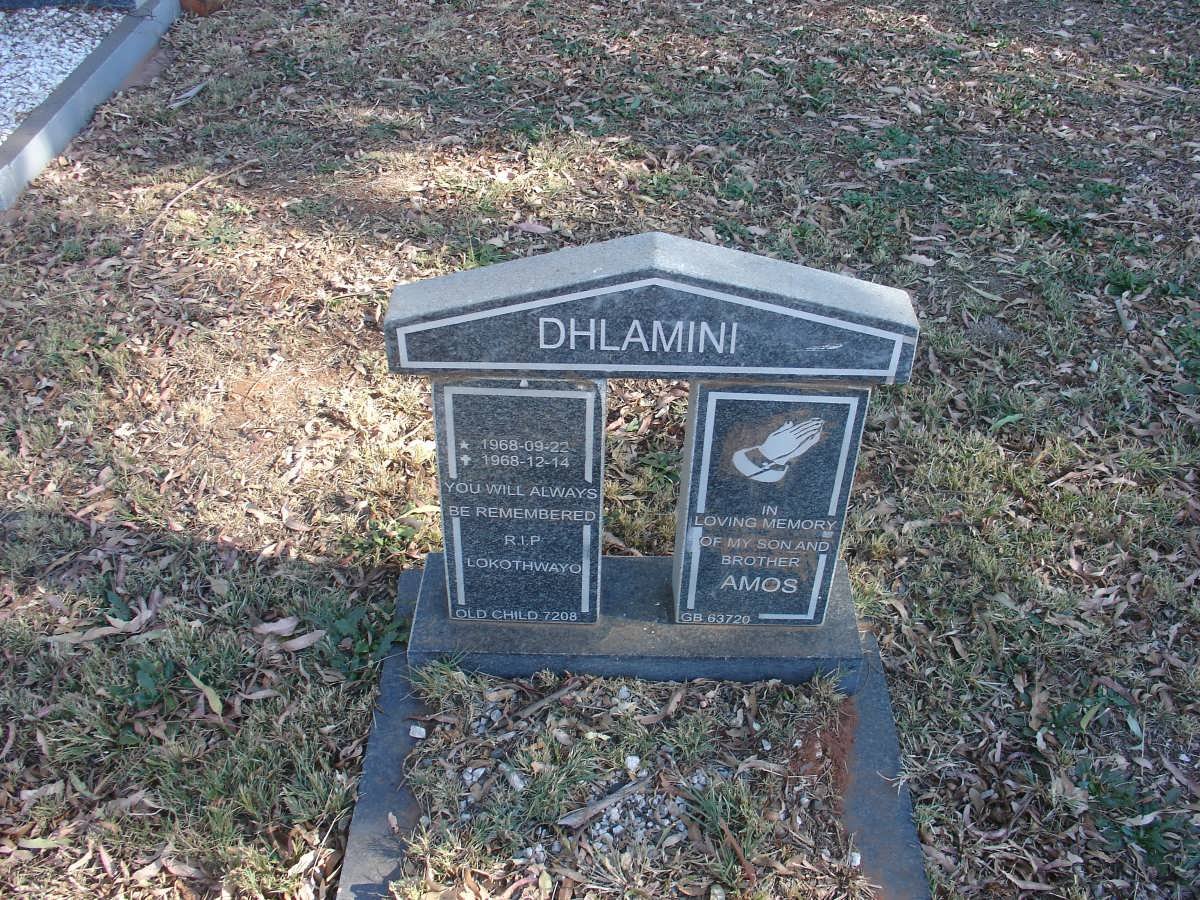 DHLAMINI Amos 1968-1968