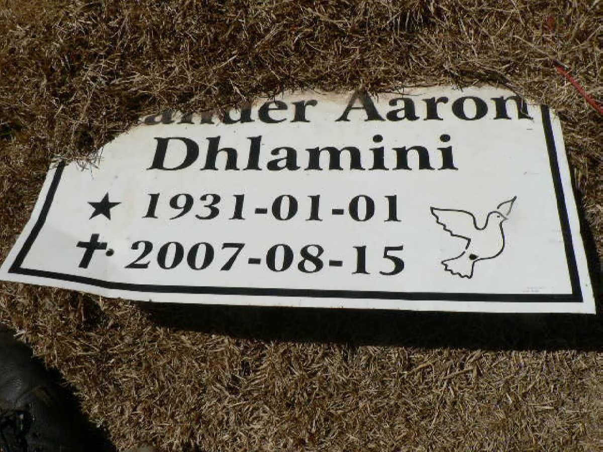 DHLAMINI Xander Aaron 1931-2007