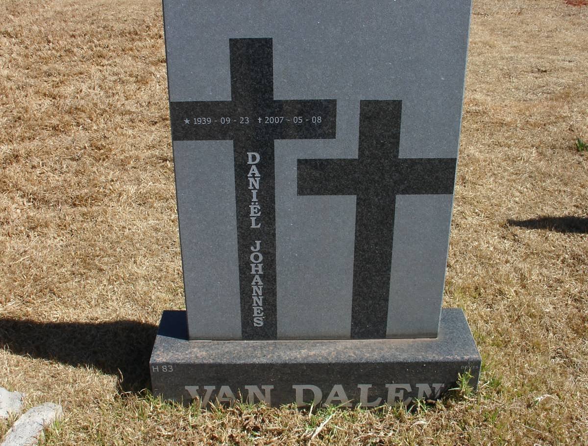 DALEN Daniël Johannes, van 1939-2007