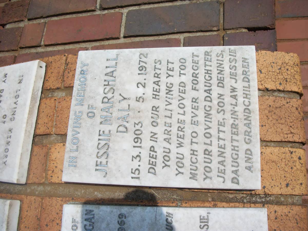 DALY Jessie Marshall 1903-1972
