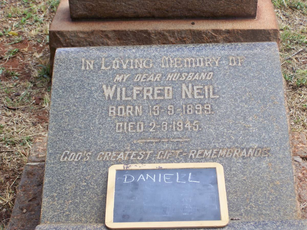 DANIELL Wilfred Neil 1899-1945