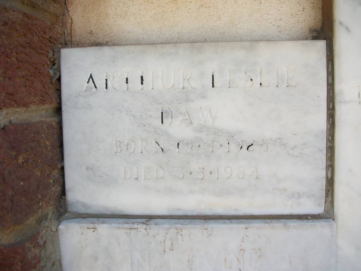 DAW Arthur Leslie 1925-1984