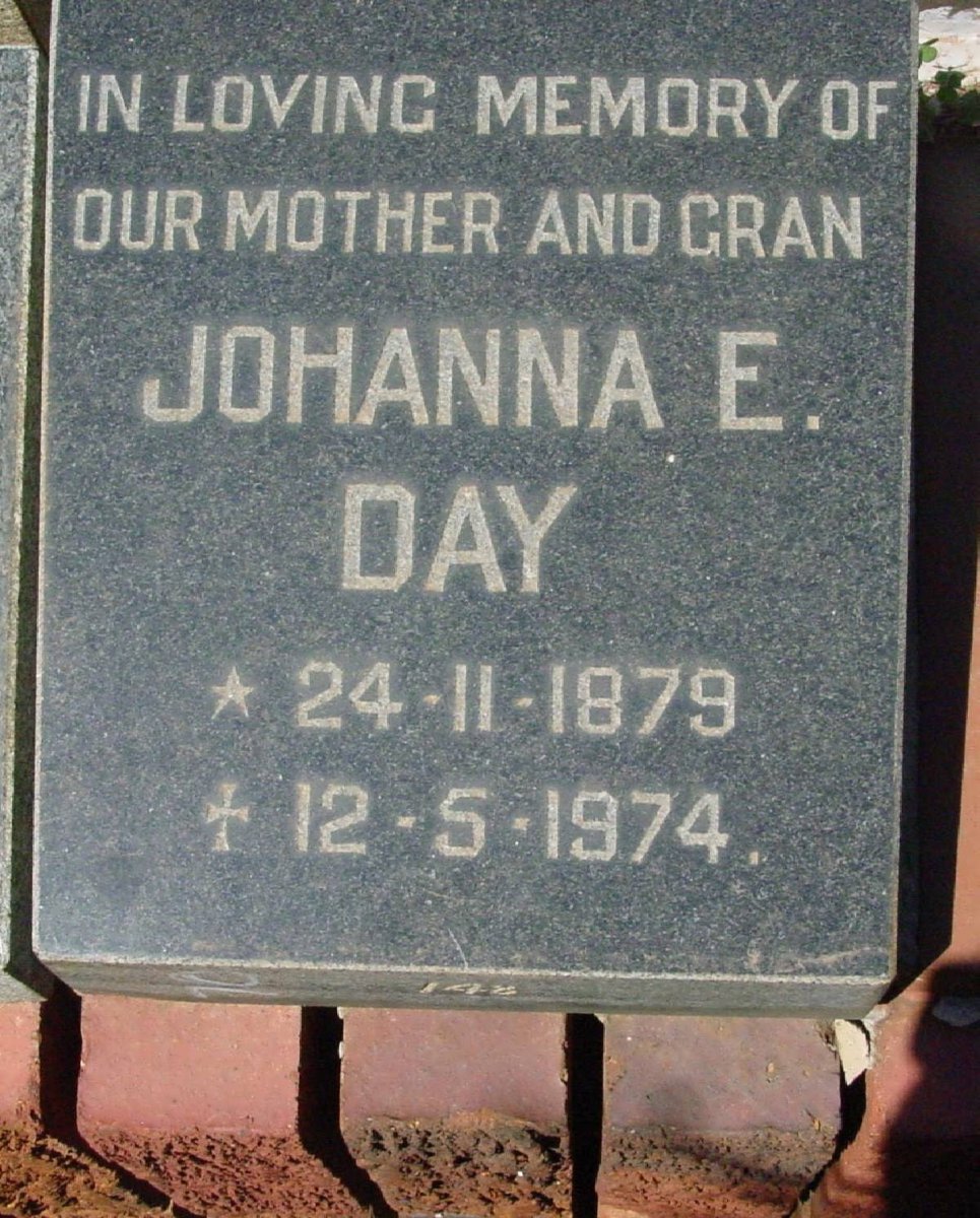DAY Johanna E. 1879-1974