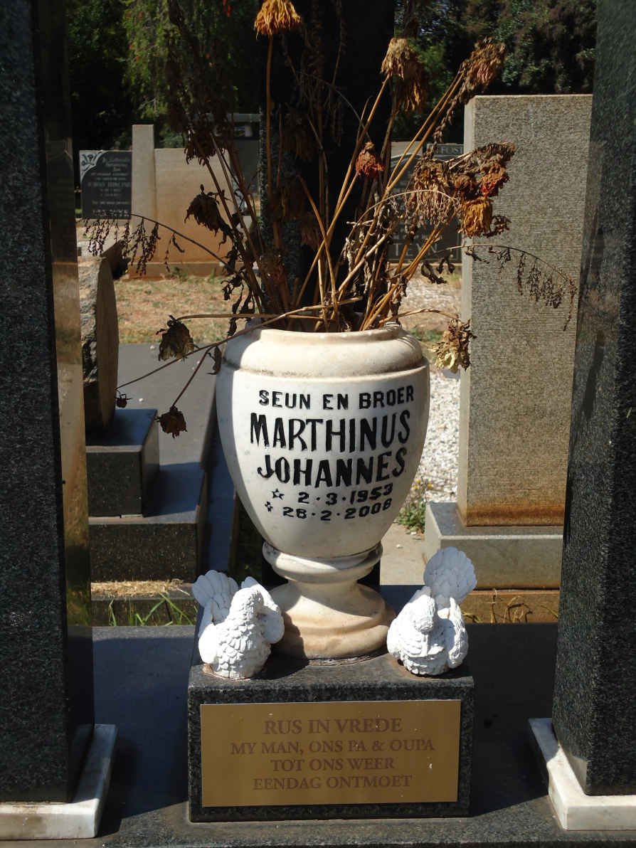 DAVEL Marthinus Johannes 1953-2006 :: DAVEL Willem Johannes Izak 1930-1976