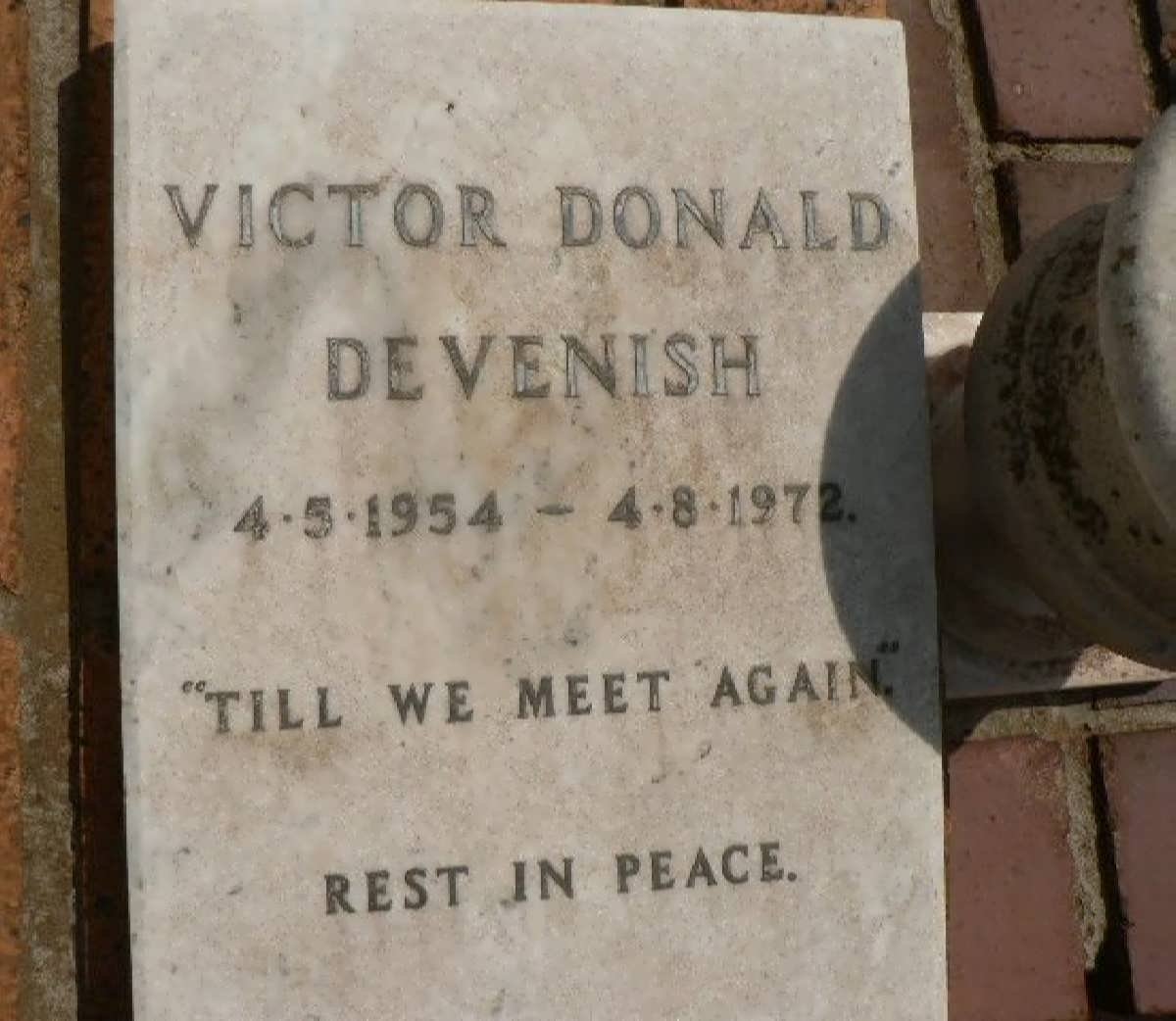 DEVENISH Victor Donald 1954-1972