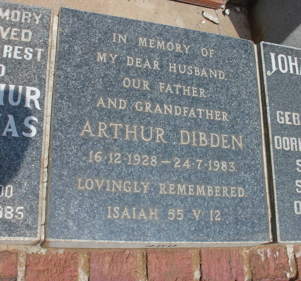 DIBDEN Arthur 1928-1983