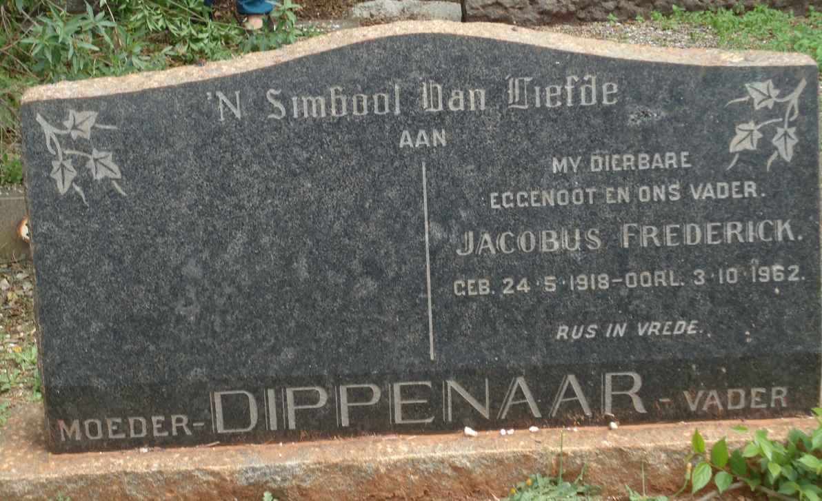 DIPPENAAR Jacobus Frederick 1918-1962