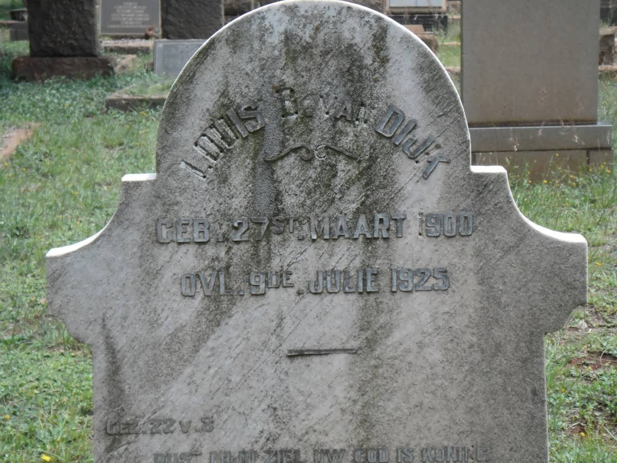 DIJK Louis B., van 1900-1925