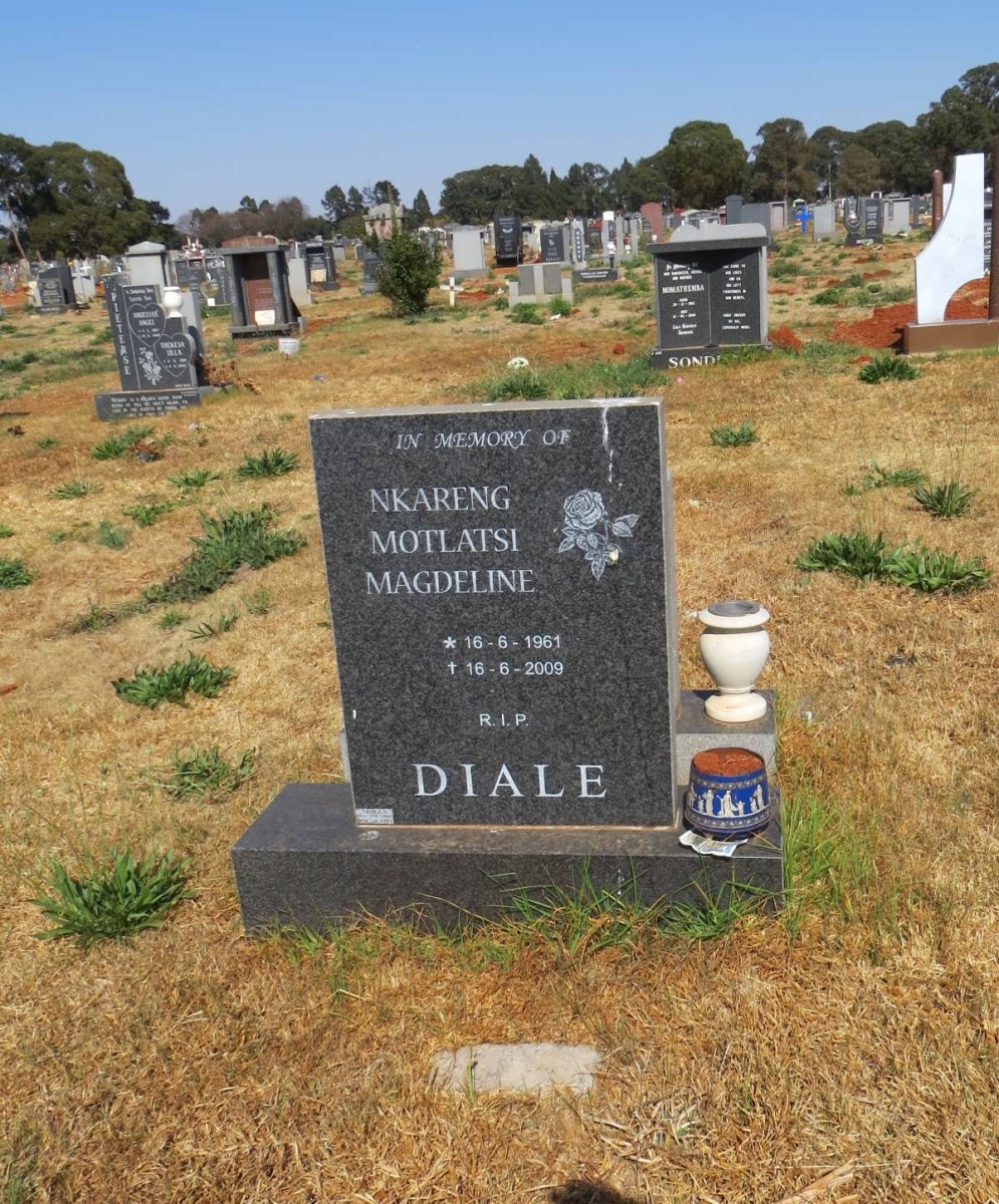 DIALE Nkareng Motlatsi Magdaline 1961-2009