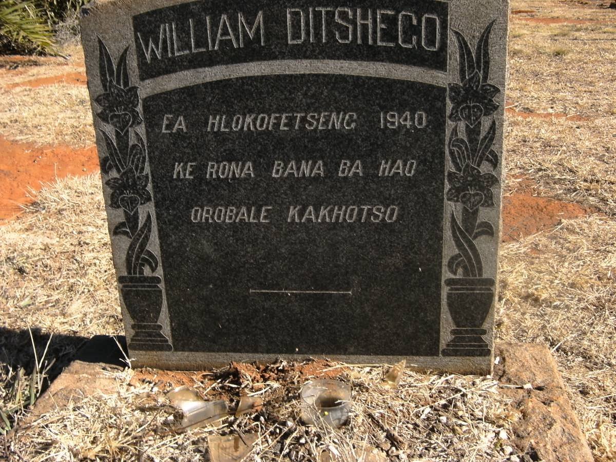 DITSHEGO William -1940