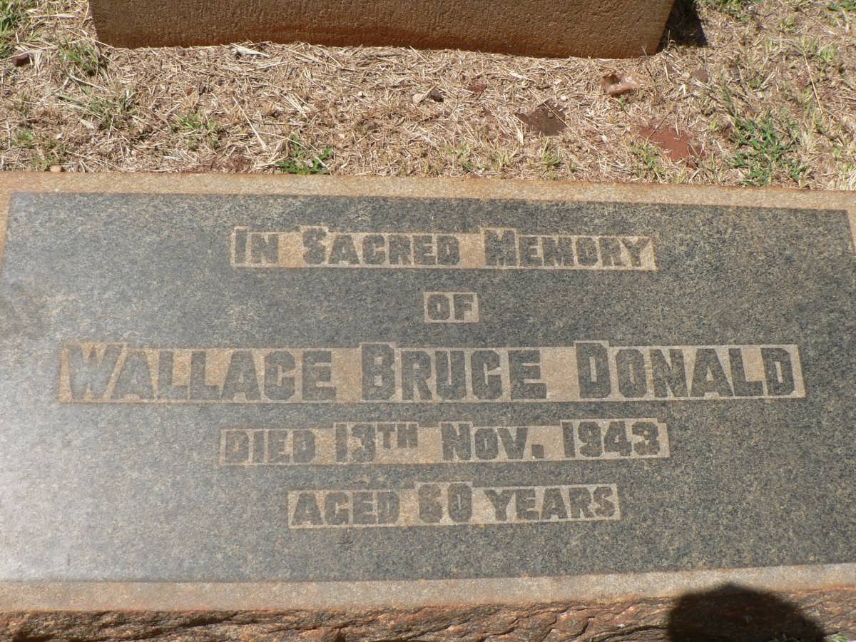 DONALD Wallace Bruce -1943