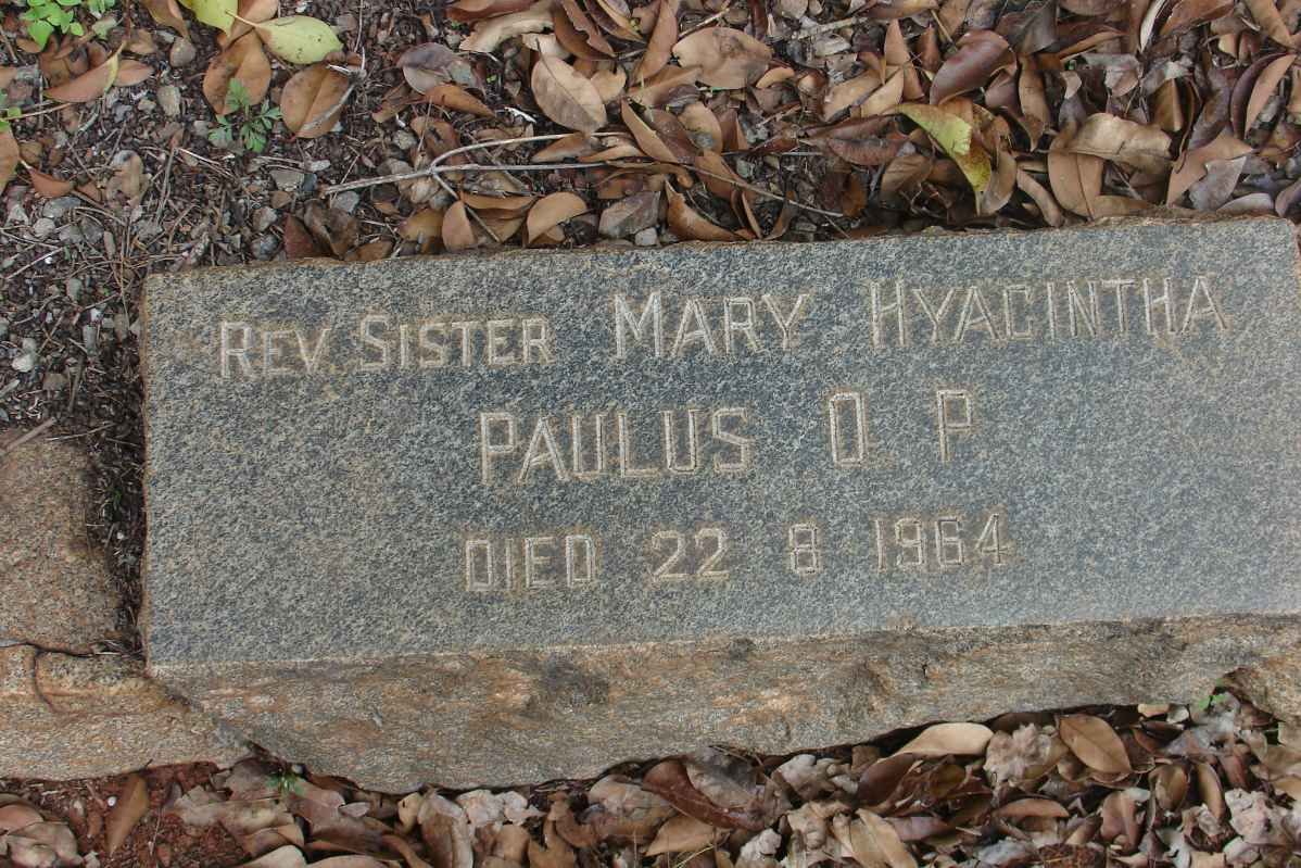 PAULUS Mary Hyacintha -1964