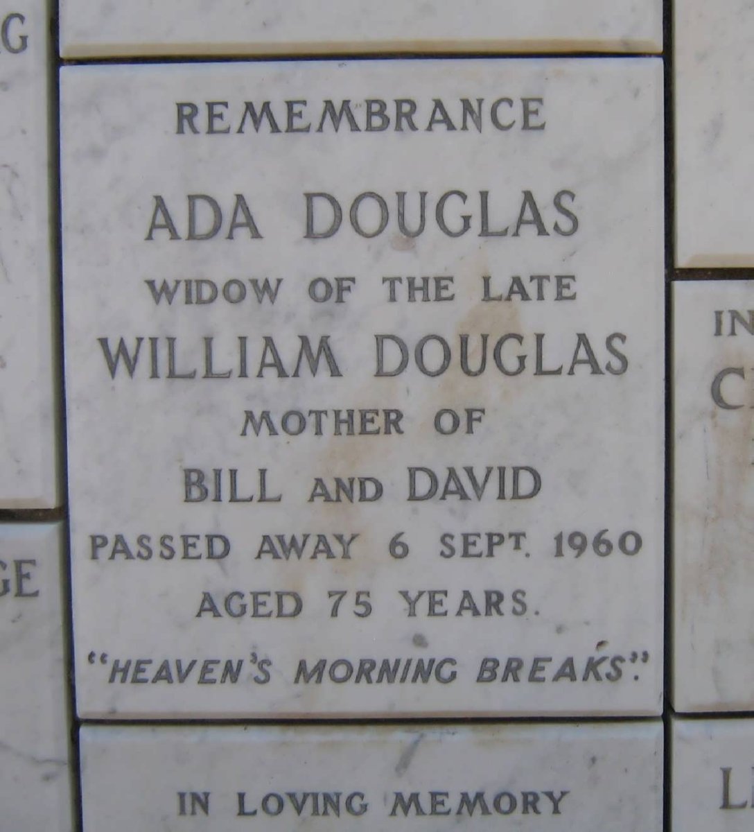 DOUGLAS Ada -1960