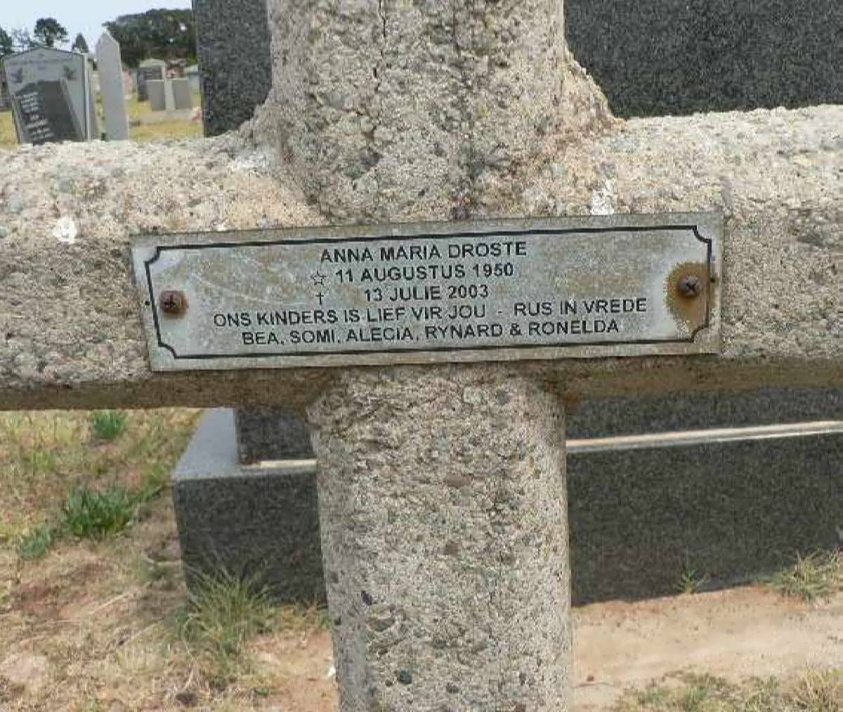 DROSTE Anna Maria 1950-2003