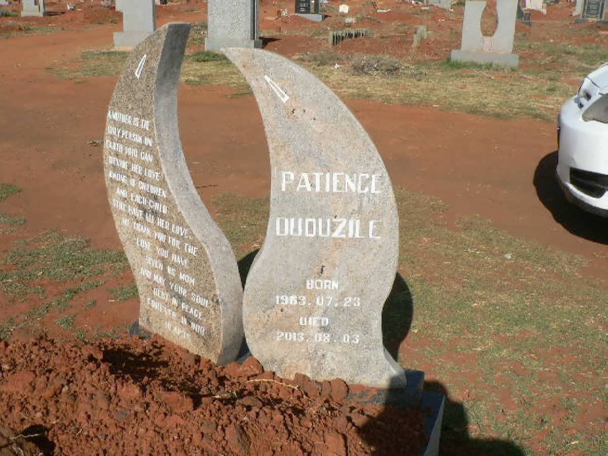 DUDUZILE Patience 1969-2013