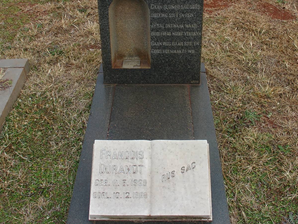DURANDT Francois 1968-1968