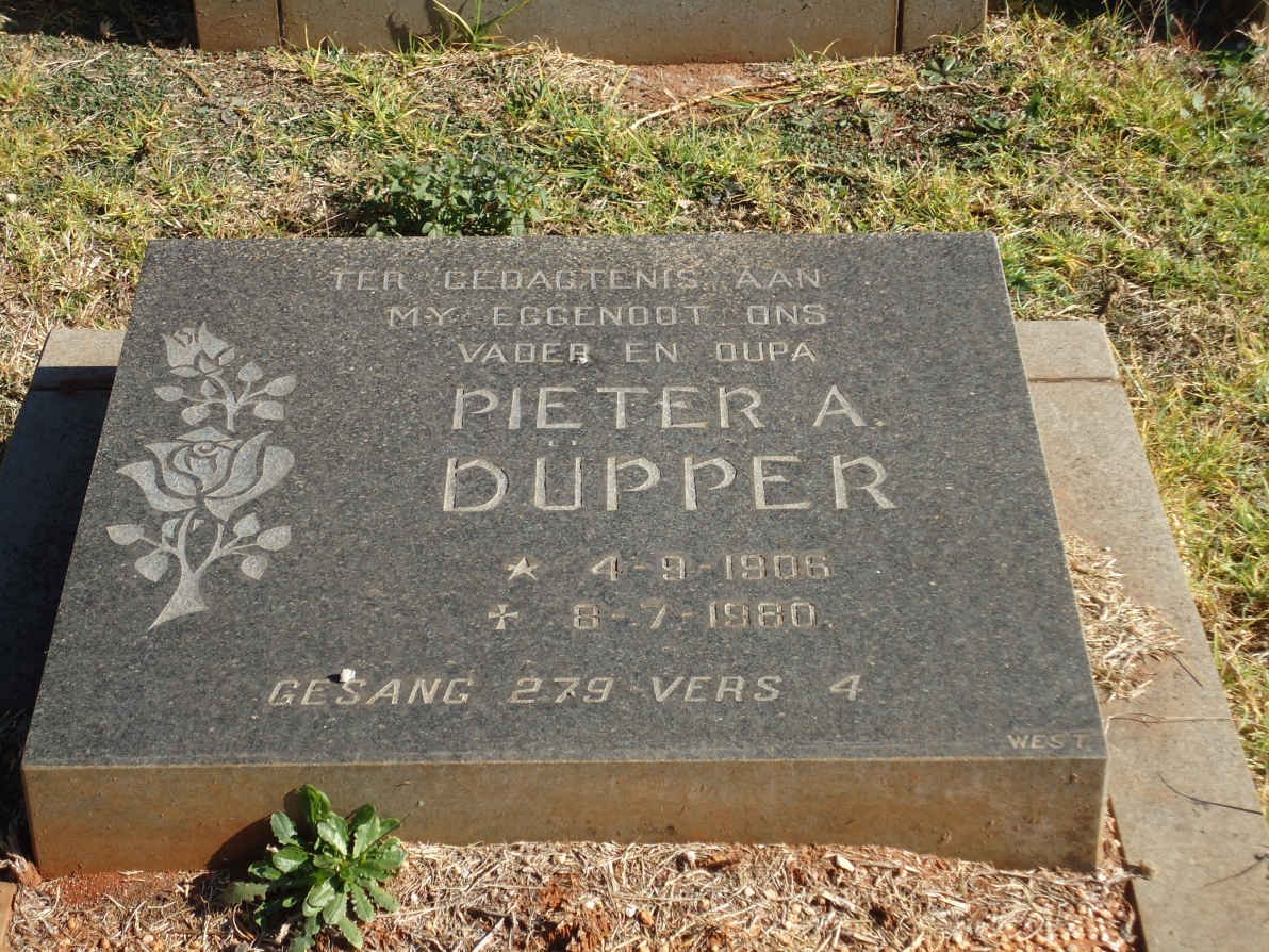 DUPPER Pieter A. 1906-1980
