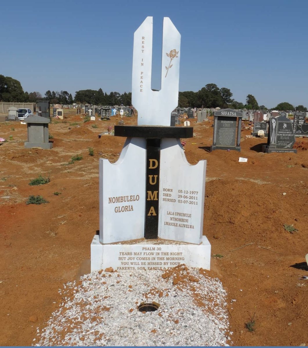 DUMA Nombulelo Gloria 1977-2011