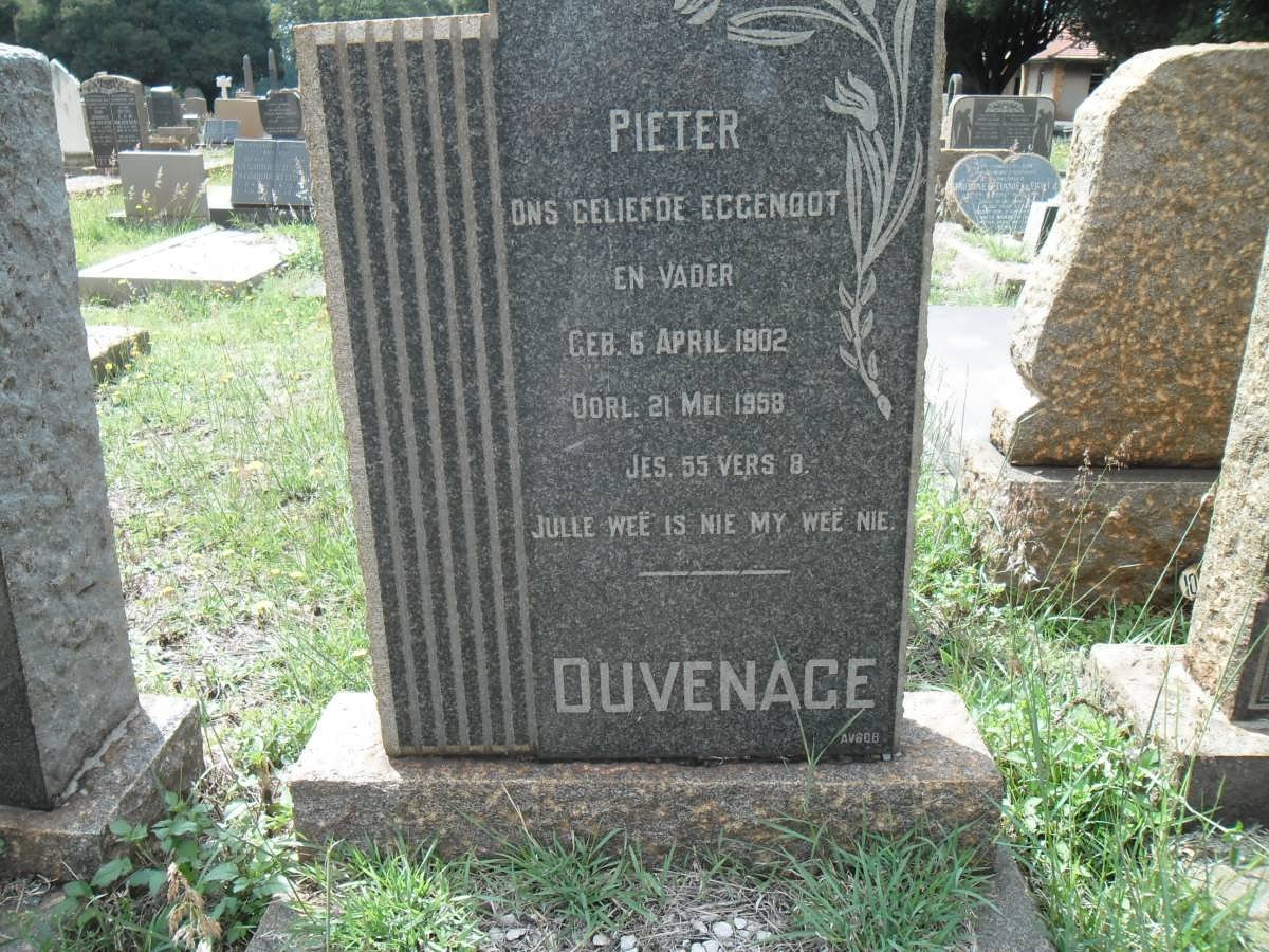 DUVENHAGE Pieter 1902-1958