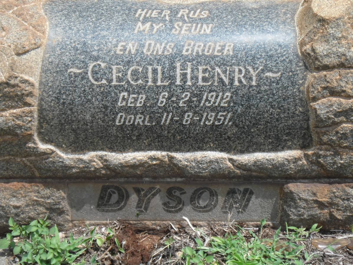 DYSON Cecil Henry 1912-1951