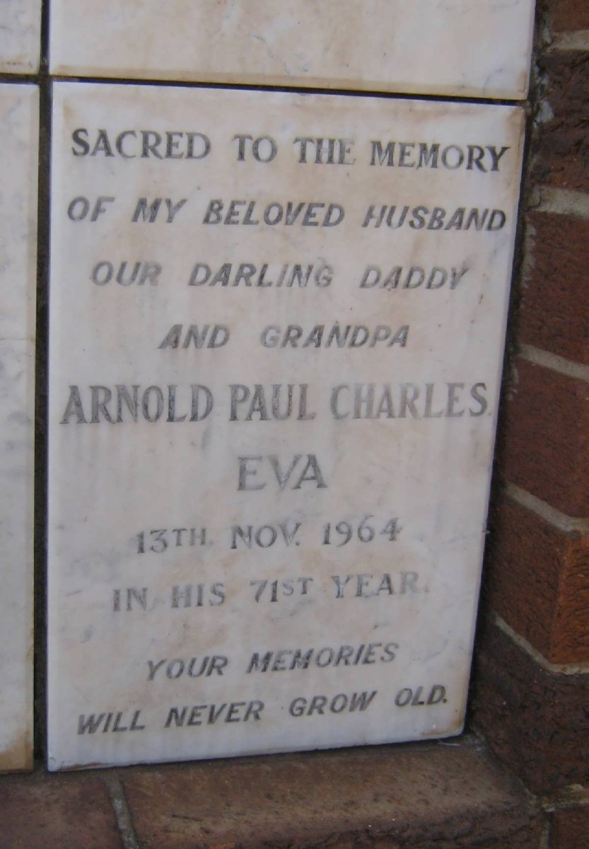 EVA Arnold Paul Charles -1964